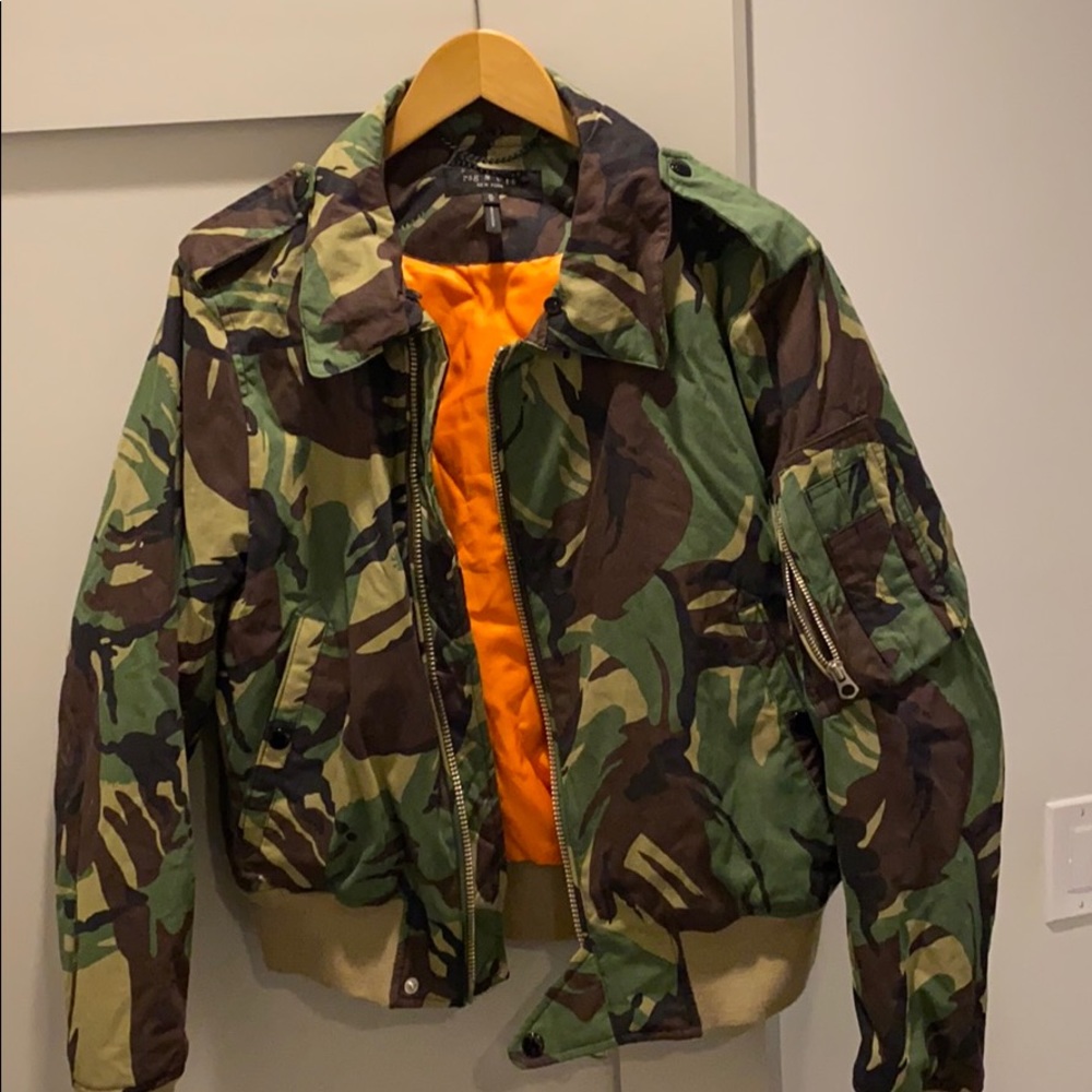 rag & bone camo jacket, medium - PERFECT for fall!
